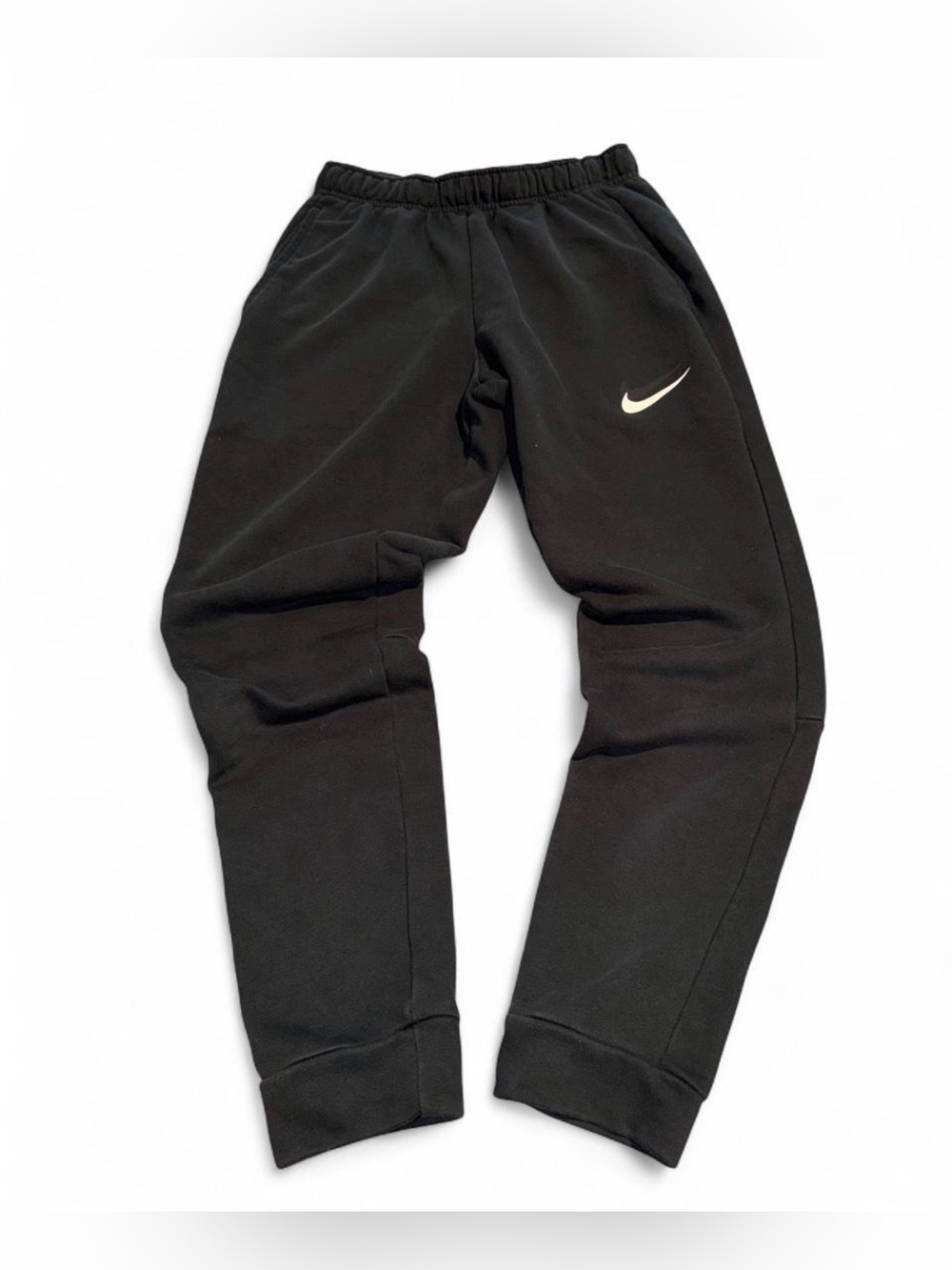 Nike Black Joggers with White Swoosh Logo